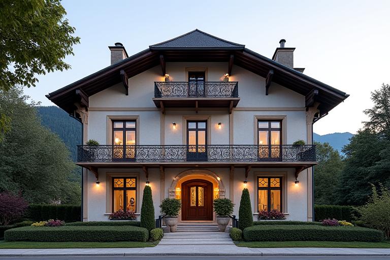 Elegante Fassade einer sanierten Altbau-Residenz im Seefeld.